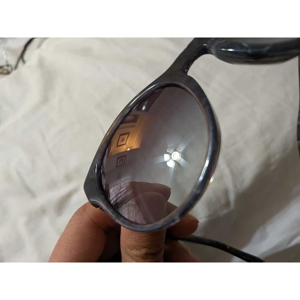 DOLCE & GABBANA ITALY DG3251 8g 52[]20 140 BLACK GRAY GRADIENT ROUND SUNGLASSES